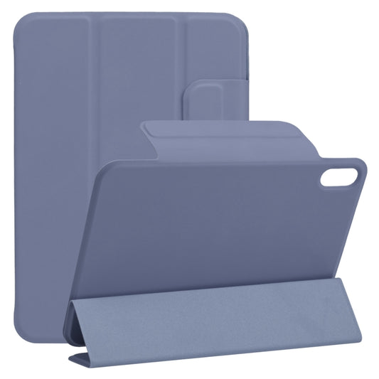 For iPad mini 2024 / mini 6 Horizontal Flip Ultra-thin Fixed Buckle Magnetic PU Tablet Case With Three-folding Holder & Sleep / Wake-up Function(Purple) - iPad mini 6 Cases by buy2fix | Online Shopping UK | buy2fix