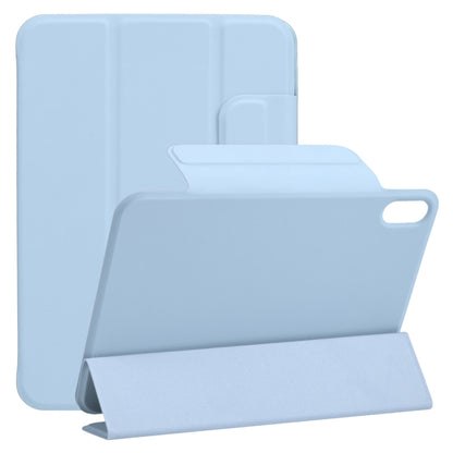 For iPad mini 2024 / mini 6 Horizontal Flip Ultra-thin Fixed Buckle Magnetic PU Tablet Case With Three-folding Holder & Sleep / Wake-up Function(Sky Blue) - iPad mini 6 Cases by buy2fix | Online Shopping UK | buy2fix