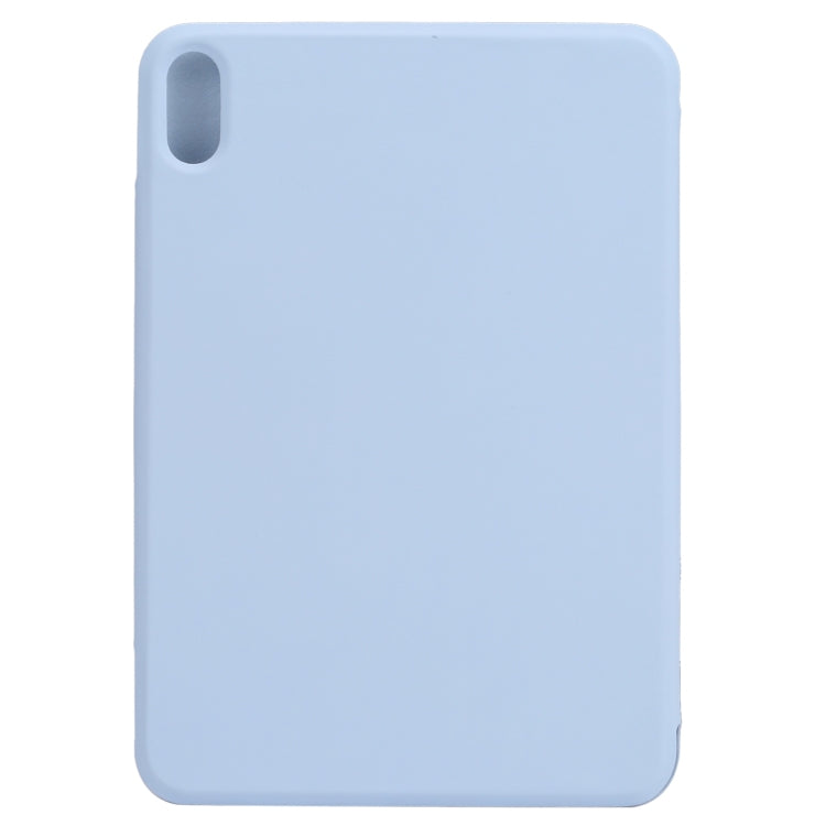 For iPad mini 2024 / mini 6 Horizontal Flip Ultra-thin Fixed Buckle Magnetic PU Tablet Case With Three-folding Holder & Sleep / Wake-up Function(Sky Blue) - iPad mini 6 Cases by buy2fix | Online Shopping UK | buy2fix