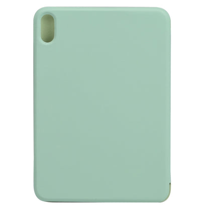 For iPad mini 2024 / mini 6 Horizontal Flip Ultra-thin Fixed Buckle Magnetic PU Tablet Case With Three-folding Holder & Sleep / Wake-up Function(Mint Green) - iPad mini 6 Cases by buy2fix | Online Shopping UK | buy2fix