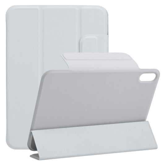 For iPad mini 2024 / mini 6 Horizontal Flip Ultra-thin Fixed Buckle Magnetic PU Tablet Case With Three-folding Holder & Sleep / Wake-up Function(Grey) - iPad mini 6 Cases by buy2fix | Online Shopping UK | buy2fix