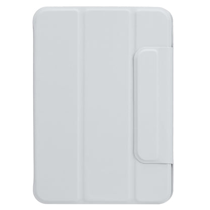For iPad mini 2024 / mini 6 Horizontal Flip Ultra-thin Fixed Buckle Magnetic PU Tablet Case With Three-folding Holder & Sleep / Wake-up Function(Grey) - iPad mini 6 Cases by buy2fix | Online Shopping UK | buy2fix