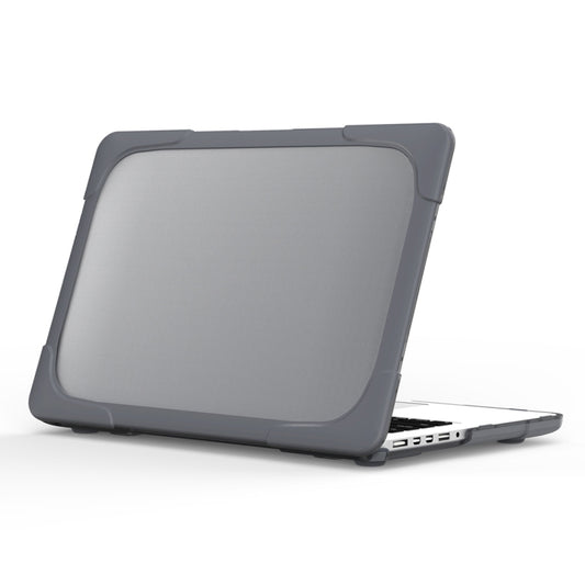 For MacBook Air 13.3 inch A1932 (2018) TPU + PC Two Color Laptop Protective Case(Grey) - MacBook Air Cases by buy2fix | Online Shopping UK | buy2fix