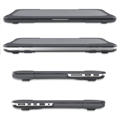 For MacBook Air 13.3 inch A1932 (2018) TPU + PC Two Color Laptop Protective Case(Grey) - MacBook Air Cases by buy2fix | Online Shopping UK | buy2fix