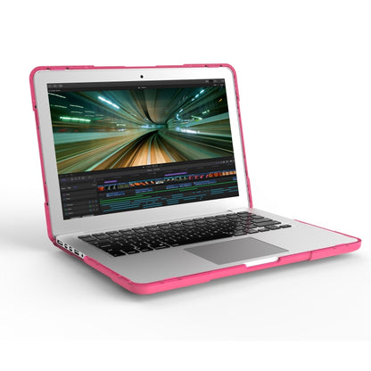 For MacBook Air 13.3 inch A1932 (2018) TPU + PC Two Color Laptop Protective Case(Rose Red) - MacBook Air Cases by buy2fix | Online Shopping UK | buy2fix