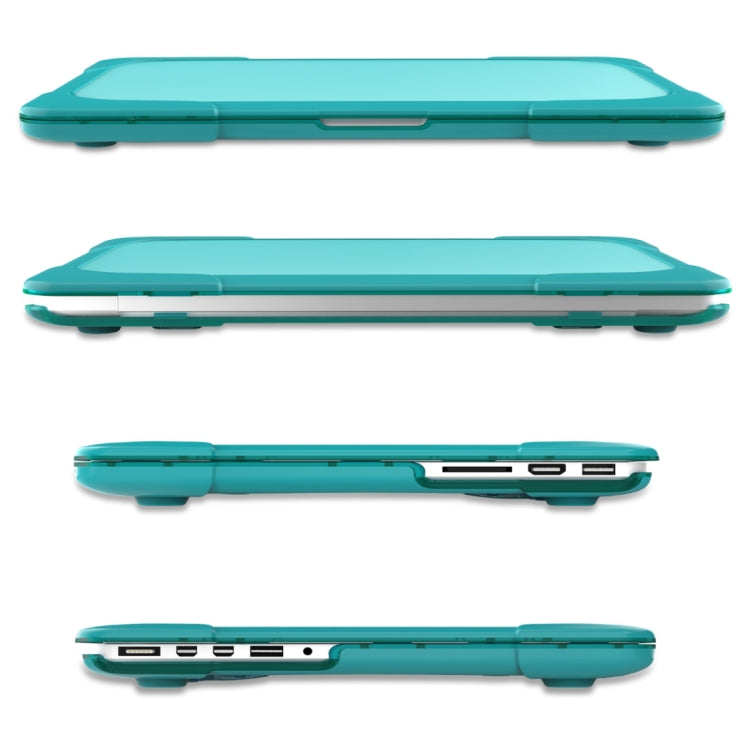 For MacBook Air 13.3 inch A1932 (2018) TPU + PC Two Color Laptop Protective Case(Sky Blue) - MacBook Air Cases by buy2fix | Online Shopping UK | buy2fix