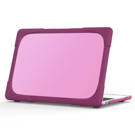 For MacBook Pro 13.3 inch with Touch Bar (A2159 / A1989) TPU + PC Two Color Laptop Protective Case(Purple) - MacBook Pro Cases by buy2fix | Online Shopping UK | buy2fix