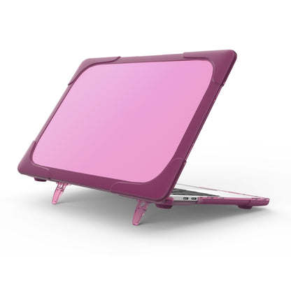 For MacBook Pro 13.3 inch with Touch Bar (A2159 / A1989) TPU + PC Two Color Laptop Protective Case(Purple) - MacBook Pro Cases by buy2fix | Online Shopping UK | buy2fix