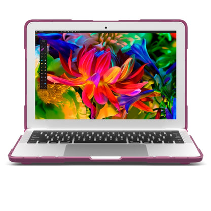 For MacBook Pro 13.3 inch with Touch Bar (A2159 / A1989) TPU + PC Two Color Laptop Protective Case(Purple) - MacBook Pro Cases by buy2fix | Online Shopping UK | buy2fix
