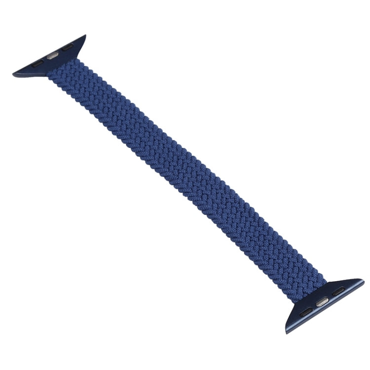 Small Waist Single Loop Nylon Braid Watch Band For Apple Watch Ultra 49mm&Watch Ultra 2 49mm / Series 9&8&7 45mm / SE 3&SE 2&6&SE&5&4 44mm / 3&2&1 42mm, Size:L 165mm(Colorful) by buy2fix