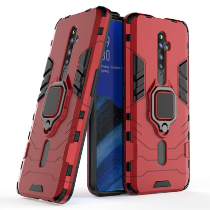 For OPPO Reno2 Z Shockproof PC + TPU Protective Case with Magnetic Ring Holder(Red) by buy2fix
