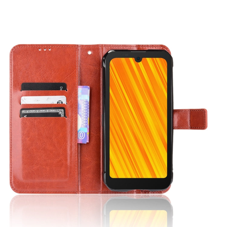 For Doogee S59 / S59 Pro Crazy Horse Texture Horizontal Flip Leather Case with Holder & Card Slots & Lanyard(Brown) - More Brand by buy2fix | Online Shopping UK | buy2fix
