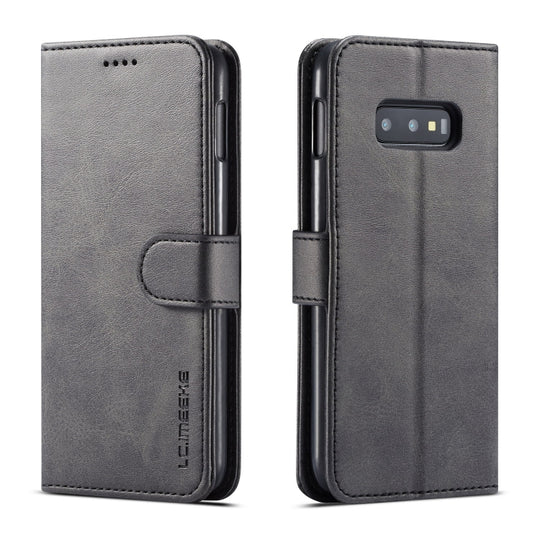For Galaxy S10e LC.IMEEKE Calf Texture Horizontal Flip Leather Case, with Holder & Card Slots & Wallet(Brown)