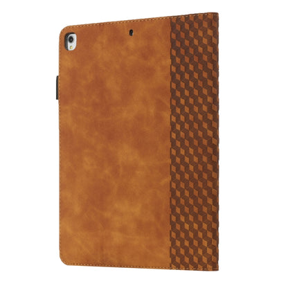 Rhombus Skin Feel Horizontal Flip Tablet Leather Case with Card Slots & Holder & Sleep / Wake-up Function For iPad 10.2 2021 / 2020 / 2019 / Pro 10.5 2019 / 2017(Brown) - iPad 10.2 Cases by buy2fix | Online Shopping UK | buy2fix