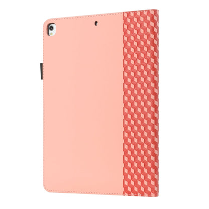 Rhombus Skin Feel Horizontal Flip Tablet Leather Case with Card Slots & Holder & Sleep / Wake-up Function For iPad 10.2 2021 / 2020 / 2019 / Pro 10.5 2019 / 2017(Rose Gold) - iPad 10.2 Cases by buy2fix | Online Shopping UK | buy2fix