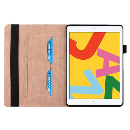 Rhombus Skin Feel Horizontal Flip Tablet Leather Case with Card Slots & Holder & Sleep / Wake-up Function For iPad 10.2 2021 / 2020 / 2019 / Pro 10.5 2019 / 2017(Rose Gold) - iPad 10.2 Cases by buy2fix | Online Shopping UK | buy2fix