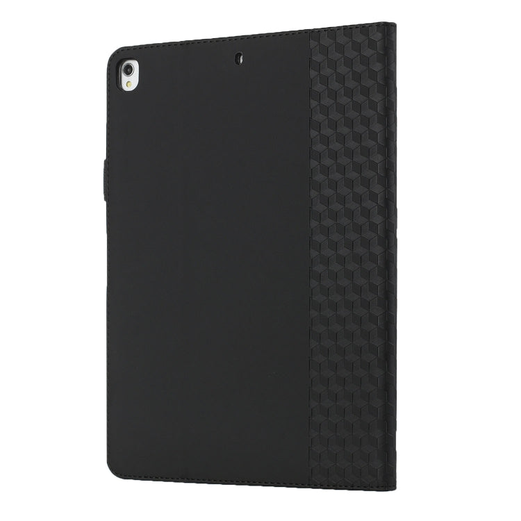Rhombus Skin Feel Horizontal Flip Tablet Leather Case with Card Slots & Holder & Sleep / Wake-up Function For iPad 10.2 2021 / 2020 / 2019 / Pro 10.5 2019 / 2017(Black) - iPad 10.2 Cases by buy2fix | Online Shopping UK | buy2fix