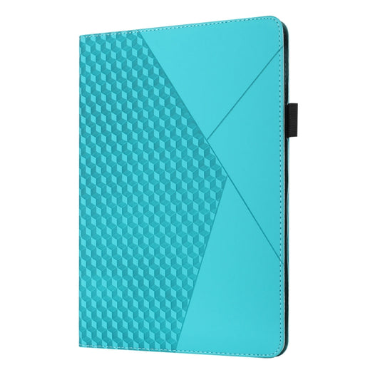For iPad Pro 11 2022 / 2021 / 2020 / 2018 Rhombus Skin Feel Horizontal Flip Tablet Leather Tablet Case with Card Slots & Holder & Sleep / Wake-up Function(Lake Blue) - iPad Pro 11 (2022/2021) Cases by buy2fix | Online Shopping UK | buy2fix
