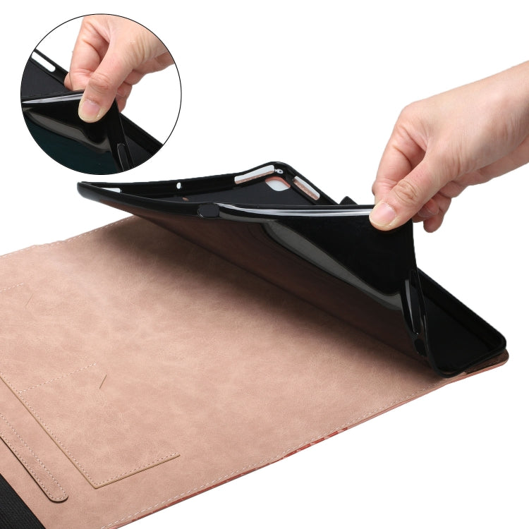 For iPad Pro 11 2022 / 2021 / 2020 / 2018 Rhombus Skin Feel Horizontal Flip Tablet Leather Tablet Case with Card Slots & Holder & Sleep / Wake-up Function(Rose Gold) - iPad Pro 11 (2022/2021) Cases by buy2fix | Online Shopping UK | buy2fix