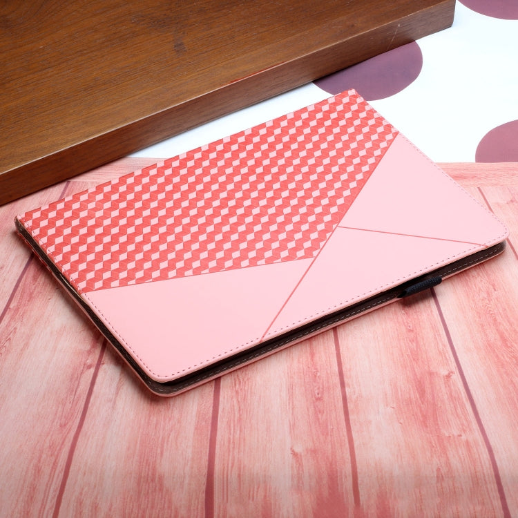 For iPad Pro 11 2022 / 2021 / 2020 / 2018 Rhombus Skin Feel Horizontal Flip Tablet Leather Tablet Case with Card Slots & Holder & Sleep / Wake-up Function(Rose Gold) - iPad Pro 11 (2022/2021) Cases by buy2fix | Online Shopping UK | buy2fix