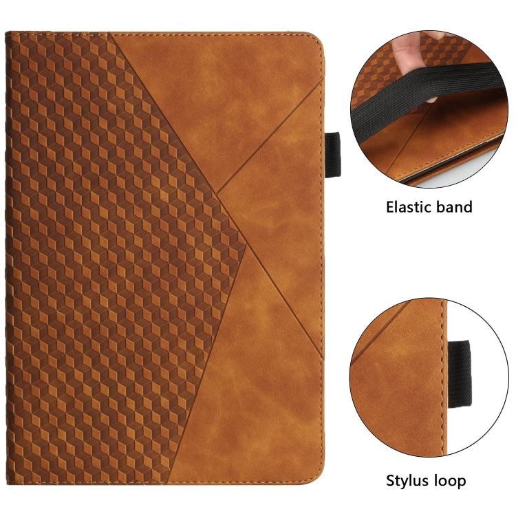 Rhombus Skin Feel Horizontal Flip Tablet Leather Case with Card Slots & Holder & Sleep / Wake-up Function For iPad 9.7 2018 / 2017(Brown) - iPad 9.7 (2018) & (2017) Cases by buy2fix | Online Shopping UK | buy2fix