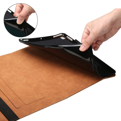 Rhombus Skin Feel Horizontal Flip Tablet Leather Case with Card Slots & Holder & Sleep / Wake-up Function For iPad 9.7 2018 / 2017(Brown) - iPad 9.7 (2018) & (2017) Cases by buy2fix | Online Shopping UK | buy2fix