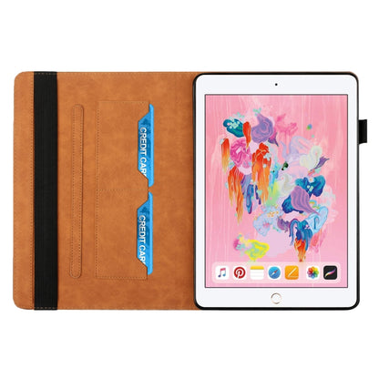 Rhombus Skin Feel Horizontal Flip Tablet Leather Case with Card Slots & Holder & Sleep / Wake-up Function For iPad 9.7 2018 / 2017(Brown) - iPad 9.7 (2018) & (2017) Cases by buy2fix | Online Shopping UK | buy2fix