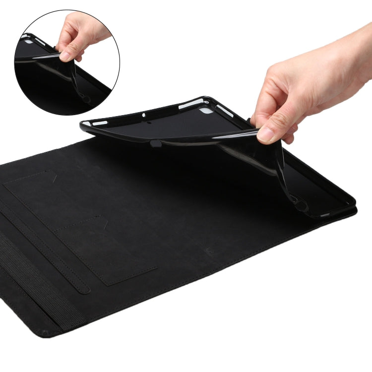Rhombus Skin Feel Horizontal Flip Tablet Leather Case with Card Slots & Holder & Sleep / Wake-up Function For iPad 9.7 2018 / 2017(Black) - iPad 9.7 (2018) & (2017) Cases by buy2fix | Online Shopping UK | buy2fix