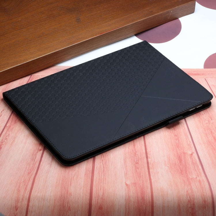 Rhombus Skin Feel Horizontal Flip Tablet Leather Case with Card Slots & Holder & Sleep / Wake-up Function For iPad 9.7 2018 / 2017(Black) - iPad 9.7 (2018) & (2017) Cases by buy2fix | Online Shopping UK | buy2fix