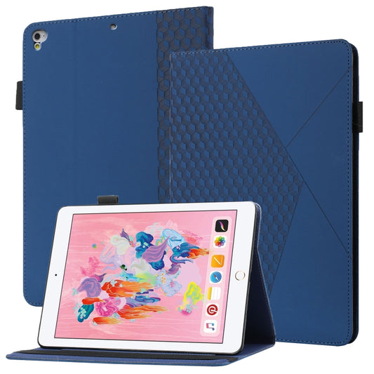 Rhombus Skin Feel Horizontal Flip Tablet Leather Case with Card Slots & Holder & Sleep / Wake-up Function For iPad 9.7 2018 / 2017(Royal Blue) - iPad 9.7 (2018) & (2017) Cases by buy2fix | Online Shopping UK | buy2fix