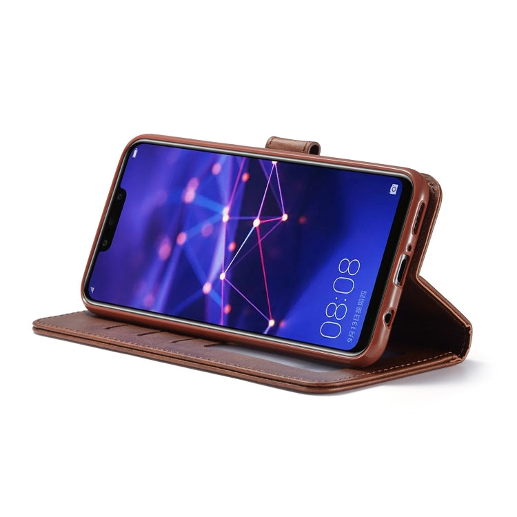 For Huawei Mate 20 Lite / Maimang 7 LC.IMEEKE Calf Texture Horizontal Flip Leather Case, with Holder & Card Slots & Wallet(Black) - Huawei Cases by LC.IMEEKE | Online Shopping UK | buy2fix