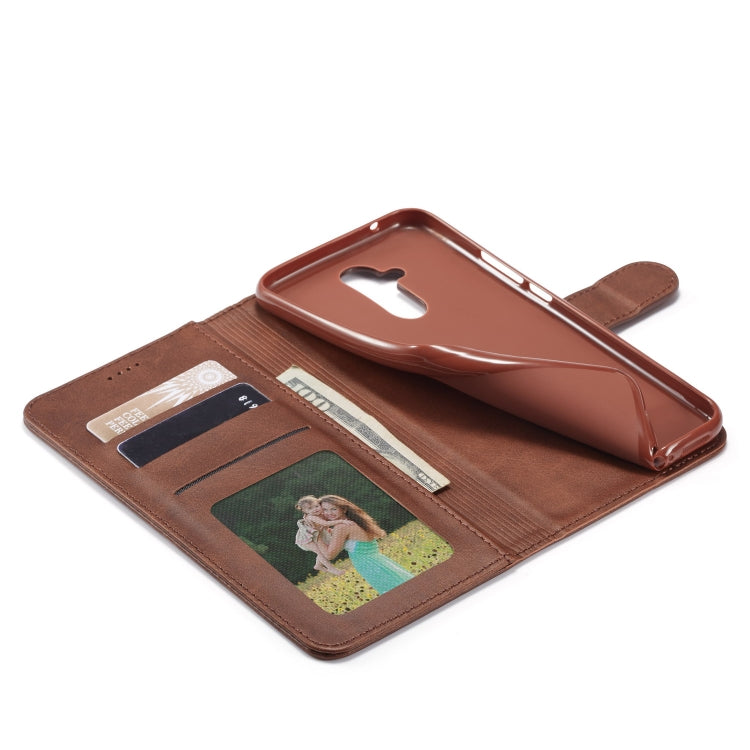 For Huawei Mate 20 Lite / Maimang 7 LC.IMEEKE Calf Texture Horizontal Flip Leather Case, with Holder & Card Slots & Wallet(Black) - Huawei Cases by LC.IMEEKE | Online Shopping UK | buy2fix