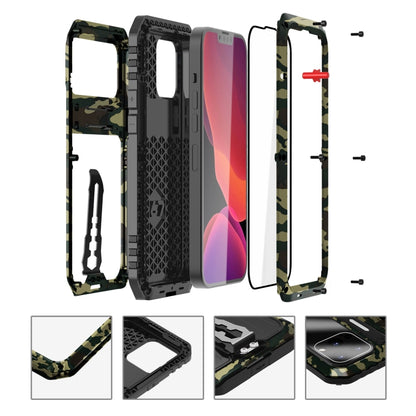 For iPhone 13 Pro Armor Shockproof Splash-proof Dust-proof Phone Case with Holder (Camouflage) - iPhone 13 Pro Cases by buy2fix | Online Shopping UK | buy2fix