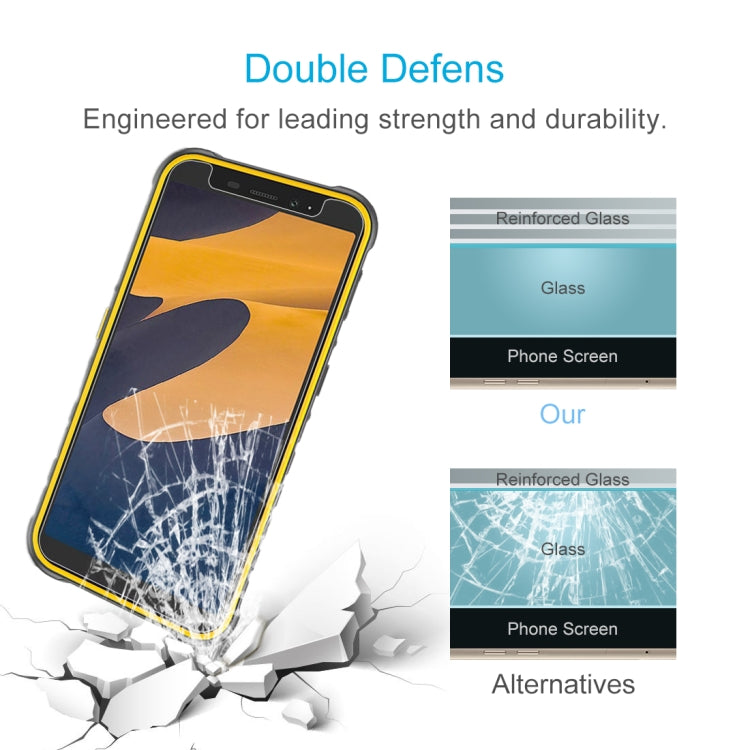 For Ulefone Armor X8i 50 PCS 0.26mm 9H 2.5D Tempered Glass Film by buy2fix