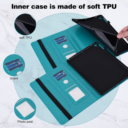 Embossed Butterfly Pattern Horizontal Flip Leather Tablet Case For iPad 10.2 (2021/2020/2019) / Air 10.5 2019(Blue) - iPad 10.2 Cases by buy2fix | Online Shopping UK | buy2fix