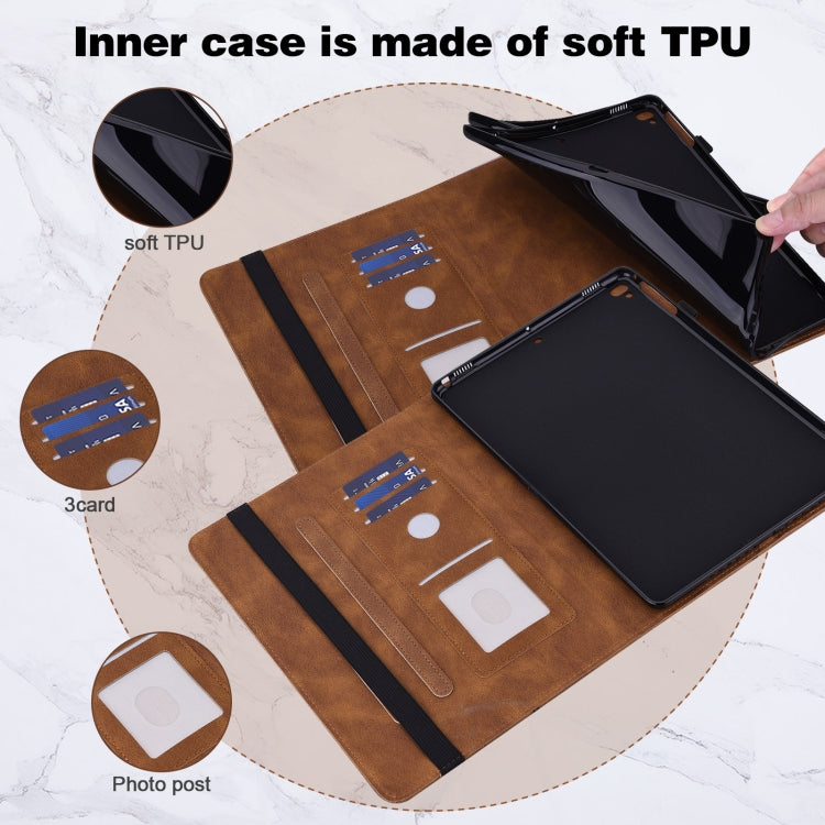 Embossed Butterfly Pattern Horizontal Flip Leather Tablet Case For iPad 10.2 (2021/2020/2019) / Air 10.5 2019(Brown) - iPad 10.2 Cases by buy2fix | Online Shopping UK | buy2fix