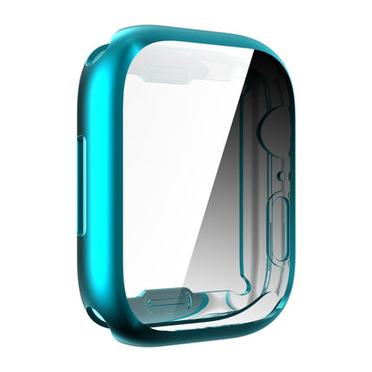 Shockproof TPU All-inclusive Electroplate Protective Case For Apple Watch Series 9 / 8 / 7 41mm(Dai Cyan) by buy2fix