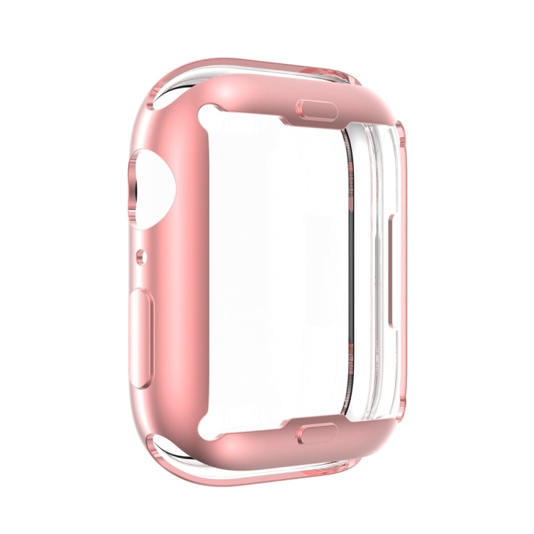 Shockproof TPU All-inclusive Electroplate Protective Case For Apple Watch Series 9 / 8 / 7 41mm(Pink) by buy2fix