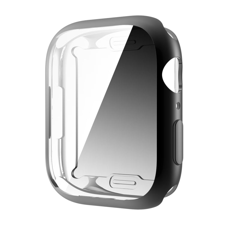 Shockproof TPU All-inclusive Electroplate Protective Case For Apple Watch Series 9 / 8 / 7 41mm(Black) by buy2fix