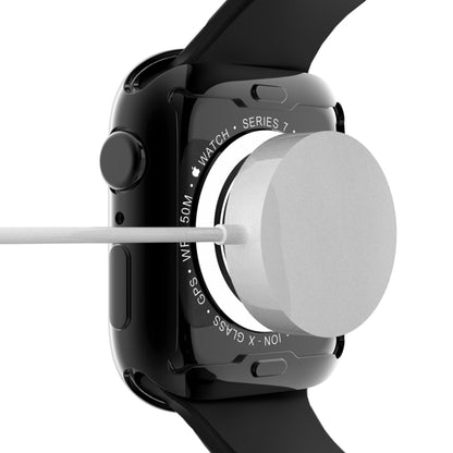Shockproof TPU All-inclusive Electroplate Protective Case For Apple Watch Series 9 / 8 / 7 41mm(Black) by buy2fix