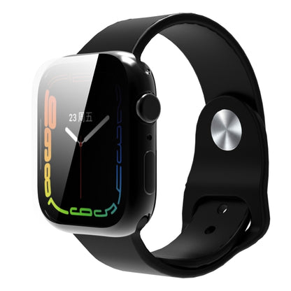 Shockproof TPU All-inclusive Electroplate Protective Case For Apple Watch Series 9 / 8 / 7 41mm(Black) by buy2fix