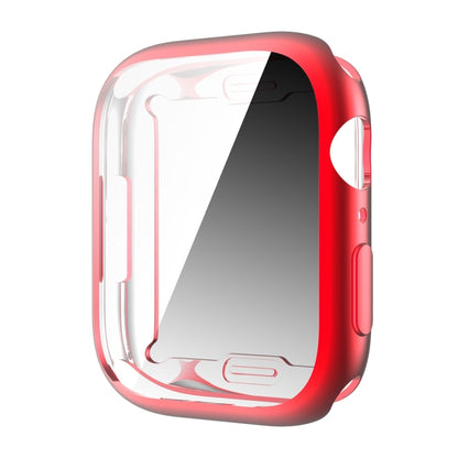 Shockproof TPU All-inclusive Electroplate Protective Case For Apple Watch Series 9 / 8 / 7 41mm(Red) by buy2fix