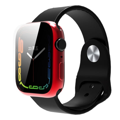 Shockproof TPU All-inclusive Electroplate Protective Case For Apple Watch Series 9 / 8 / 7 41mm(Red) by buy2fix