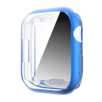 Shockproof TPU All-inclusive Electroplate Protective Case For Apple Watch Series 9 / 8 / 7 41mm(Blue) by buy2fix