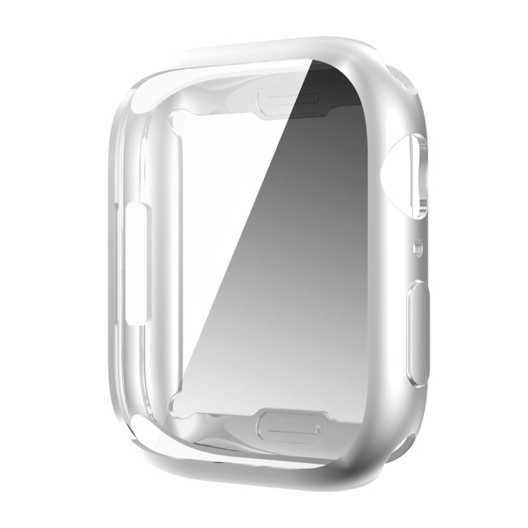 Shockproof TPU All-inclusive Electroplate Protective Case For Apple Watch Series 9 / 8 / 7 41mm(Silver) by buy2fix