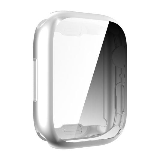 Shockproof TPU All-inclusive Electroplate Protective Case For Apple Watch Series 9 / 8 / 7 41mm(Silver) by buy2fix