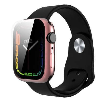 Shockproof TPU All-inclusive Electroplate Protective Case For Apple Watch Series 9 / 8 / 7 45mm(Pink) by buy2fix