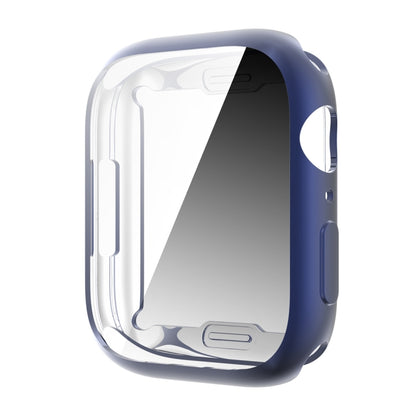 Shockproof TPU All-inclusive Electroplate Protective Case For Apple Watch Series 9 / 8 / 7 45mm(Navy Blue) by buy2fix