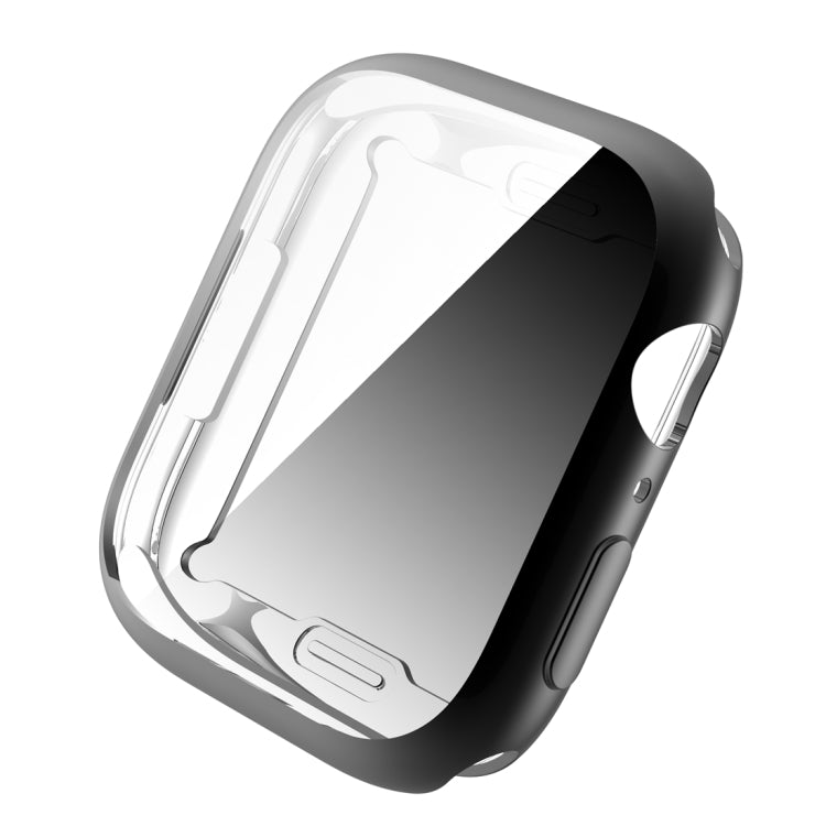 Shockproof TPU All-inclusive Electroplate Protective Case For Apple Watch Series 9 / 8 / 7 45mm(Black) by buy2fix