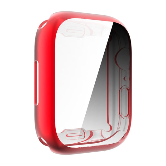 Shockproof TPU All-inclusive Electroplate Protective Case For Apple Watch Series 9 / 8 / 7 45mm(Red) by buy2fix